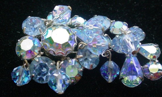 Vintage Sparkling Weiss Rhinestone and Cryhstal  … - image 1