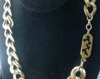 Vintage Designer stuk van Givenchy dubbele koppeling ketting