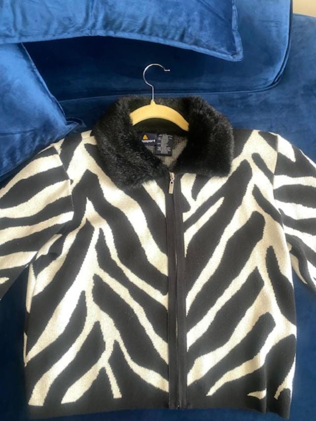 Vintage Zebra Jacket - Etsy