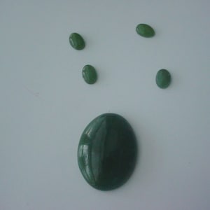 Vintage Natural Jade Cabachon Gemstones