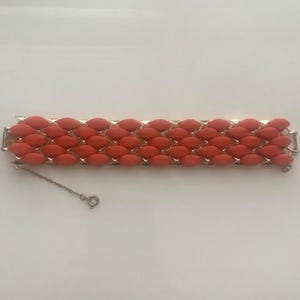 Vintage Coro Thermoset Orange Bracelet
