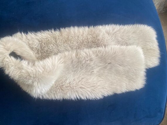 St Michaels Marks and Spencer faux fur scarf stole