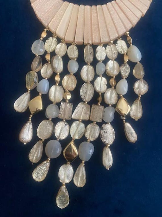 Chicos Statement Mother of Pearl Necklace - image 3