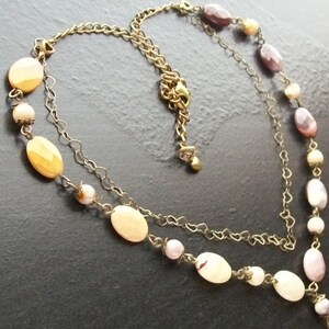 • OOAK - AEON • mookaite + gold necklace (16