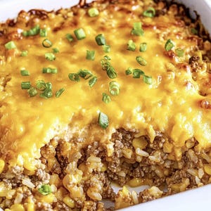 Best Recipe For Cheesy Ground Beef And Rice Casserole, Easy Recipe, Printable Recipe PDF, Homemade Recipe Download
