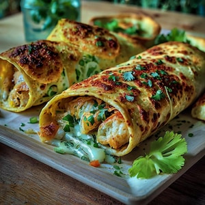 Best Recipe For Cheesy Garlic Chicken Wraps, Easy Recipe, Printable Recipe PDF, Homemade Download