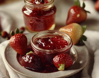 Easy Homemade Strawberry Jam Recipe, No Pectin (Printable PDF)
