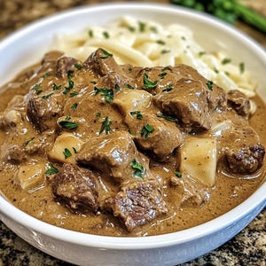 Best Recipe For Old-Fashioned Beef Stroganoff, Easy Recipe, Printable Recipe PDF, Homemade Download