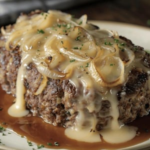 Best Recipe For French Onion Meatloaf, Easy Recipe, Printable Recipe PDF, Homemade Recipe Download