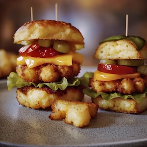 Best Recipe For Mini Tater Tot Cheeseburgers, Easy Recipe, Printable Recipe PDF, Homemade Recipe Download