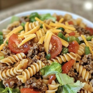 Best Recipe For Taco Pasta Salad, Easy Recipe, Printable Recipe PDF, Homemade Recipe Download