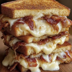 Best Recipe For Triple Cheese Bacon Melt, Easy Recipe, Printable Recipe PDF, Homemade Recipe Download
