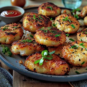 Best Recipe For Crispy Chicken Fritters, Easy Recipe, Printable Recipe PDF, Homemade Download