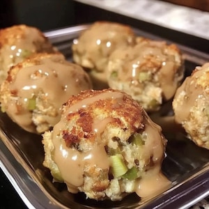 Best Recipe For Leftover Turkey And Stuffing Balls, Easy Recipe, Printable Recipe PDF, Homemade Recipe Download