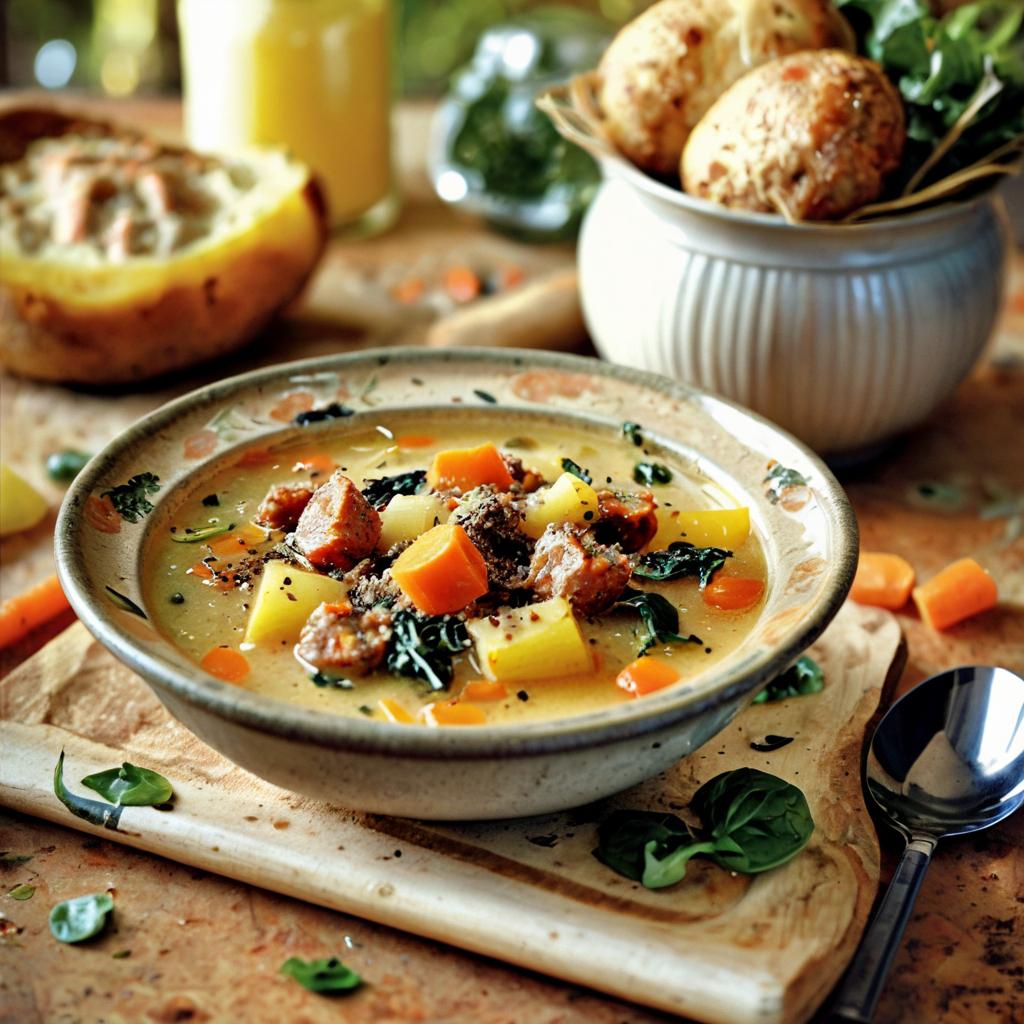 Best Recipe for Creamy Italian Sausage Potato Soup With Carrots and ...