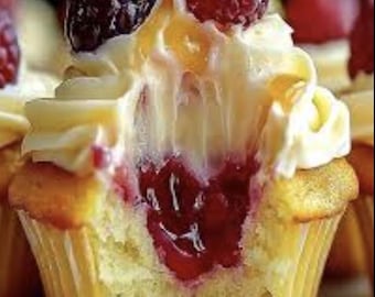 La mejor receta de cupcakes de frambuesa y limón: receta fácil, receta imprimible en PDF, descarga casera