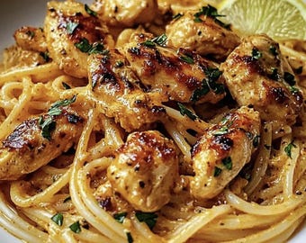 Best Recipe For Creamy Chicken Linguine, Easy Recipe, Printable Recipe PDF, Homemade Recipe Download