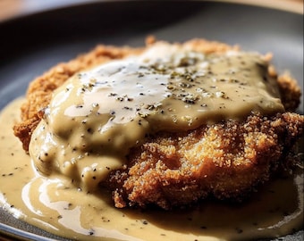 Best Recipe For Crispy Buttermilk Chicken Fried Steak, Easy Recipe, Printable Recipe PDF, Homemade Download
