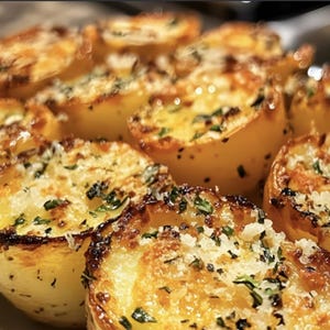 Best Recipe For Mini Baked Parmesan Potato Rounds, Easy Recipe, Printable Recipe PDF, Homemade Download