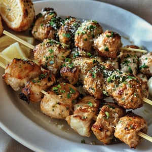 Best Recipe For Grilled Ranch Garlic Parmesan Chicken Skewers, Easy Recipe, Printable Recipe PDF, Homemade Recipe Download
