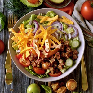Best Recipe For Big Mac Salad, Easy Recipe, Printable Recipe PDF, Homemade Recipe Download