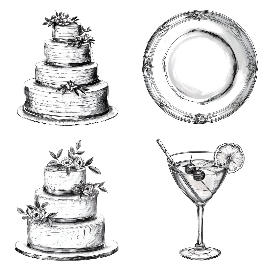 Marriage Icon Pack, Wedding Itinerary Symbol, Wedding Card Clipart ...