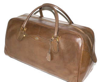 Early Vintage GUCCI Brown Pigskin Leather Doctors Bag -Authentic-
