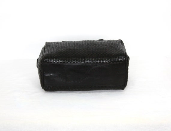 FENDI Vintage Speedy Handbag Woven Leather Doctor… - image 5