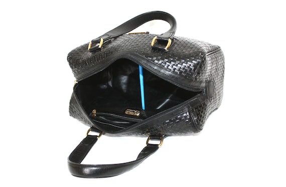 FENDI Vintage Speedy Handbag Woven Leather Doctor… - image 8