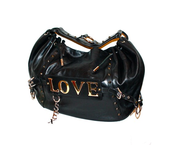 DOLCE & GABBANA Vintage Handbag Love Sex Large Le… - image 2