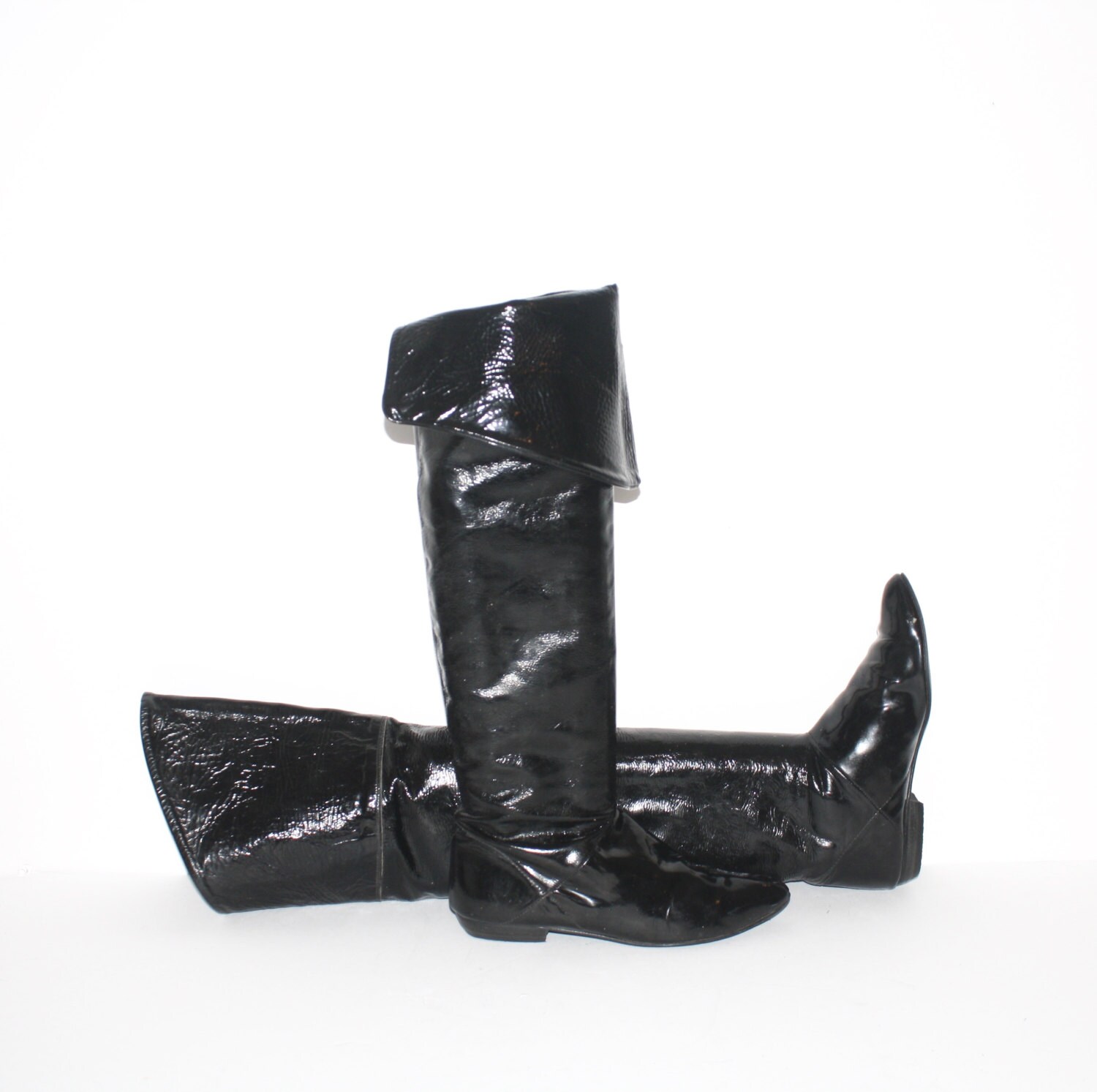 otk flat leather boots