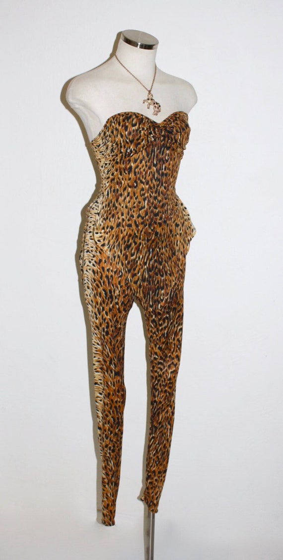 norma kamali leopard one piece