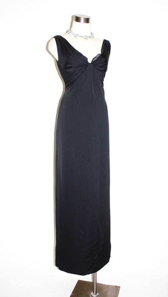 GIVENCHY Vintage Numbered Haute Couture Gown Black
