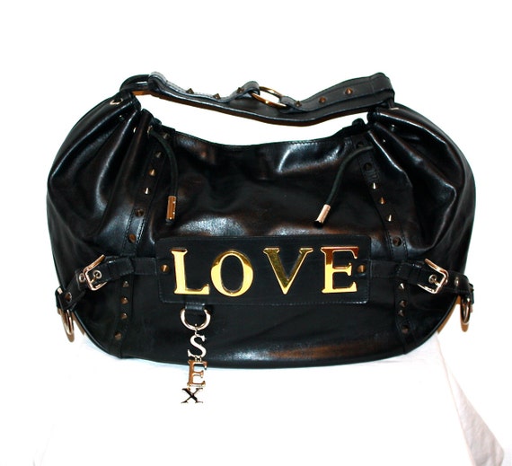 DOLCE & GABBANA Vintage Handbag Love Sex Large Le… - image 1