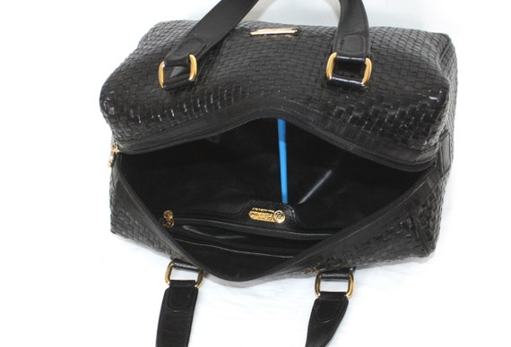 FENDI Vintage Speedy Handbag Woven Leather Doctor… - image 7