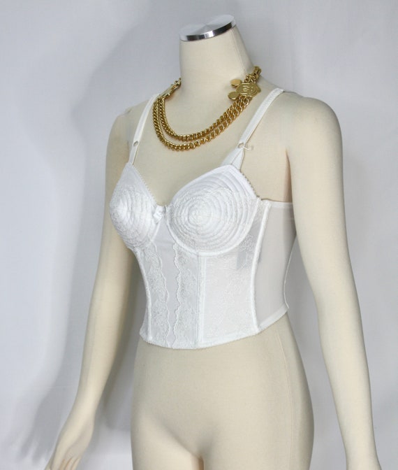 Vintage Jean Paul GAULTIER FEMME White Lace Mesh … - image 2