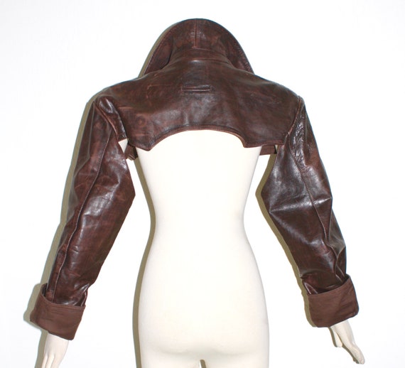 Jean Paul GAULTIER Femme Vintage Leather Jacket D… - image 4