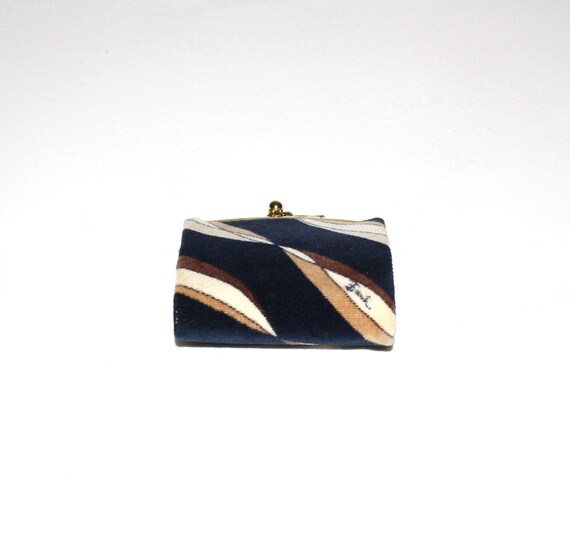 EMILIO PUCCI Vintage Velvet Coin Purse Leather Li… - image 3