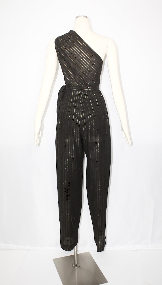 Rare SAINT LAURENT Rive Gauche Vintage Black Gauz… - image 4