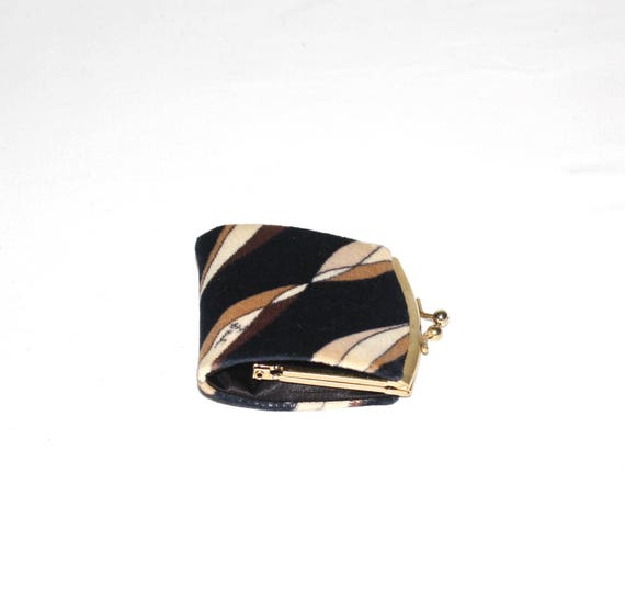 EMILIO PUCCI Vintage Velvet Coin Purse Leather Li… - image 4