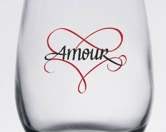 Amour wine glass