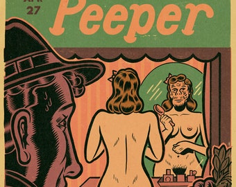 Midnight Peeper  Print 11 x 14