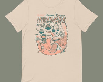 Famous Invasions Vintage Comic Unisex t-shirt