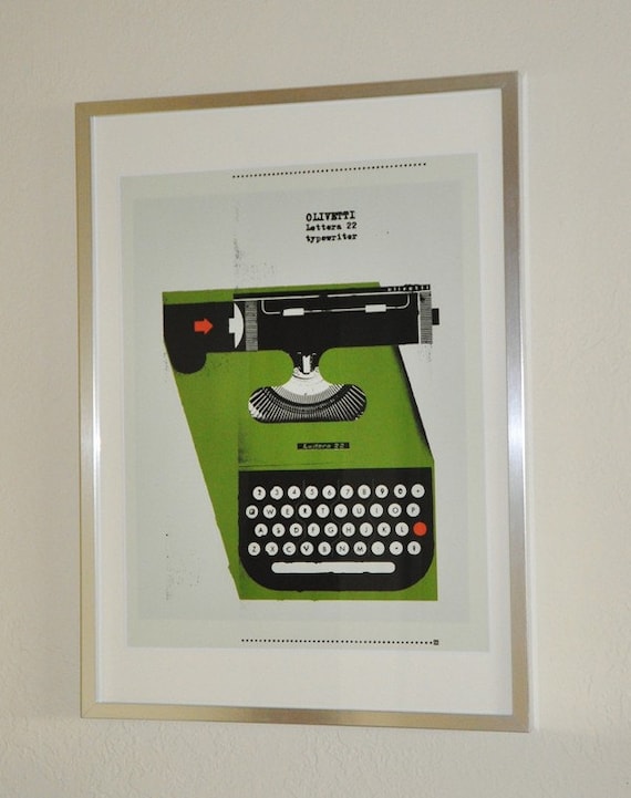 1950's Olivetti Typewriter Poster 12