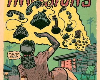 Famous Invasions vintage comic book cover