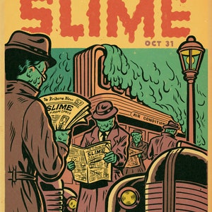 Slime Vintage Comic Print 11 x 14