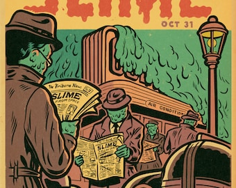 Slime Vintage Comic Print 11 x 14