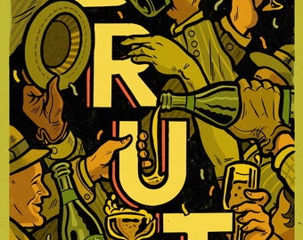 Brut IPA Celebration Print 11" x 17"