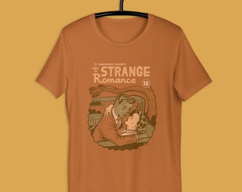 Strange Romance Vintage Comic Unisex t-shirt