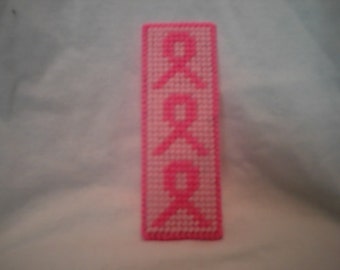 PDF Plastic Canvas Pattern Breast Cancer Bookmark